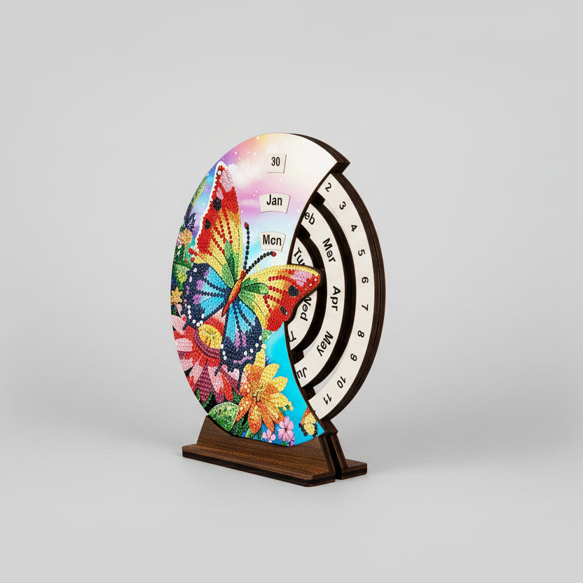 Regenboog vlinder | Kalender | Diamond painting