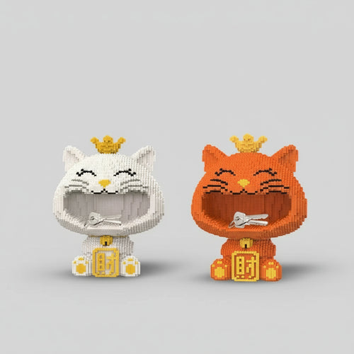 Kat Sleutelbak | Bouwsteentjes