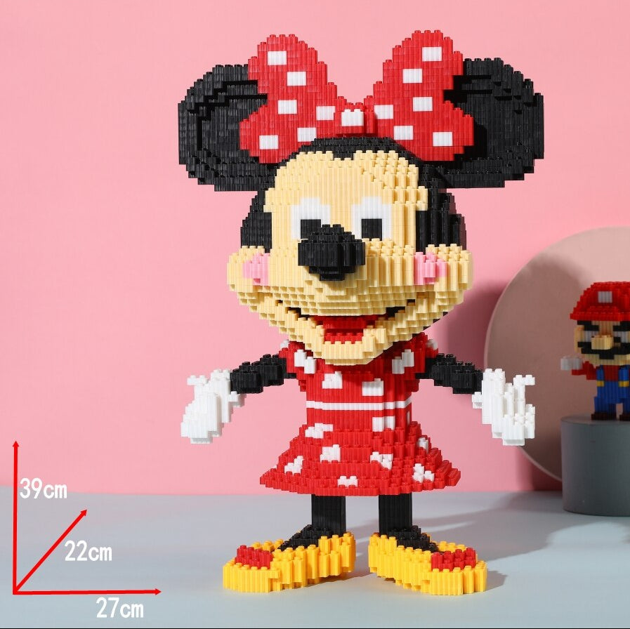 Mega Muis in rood jurkje | Bouwsteentjes