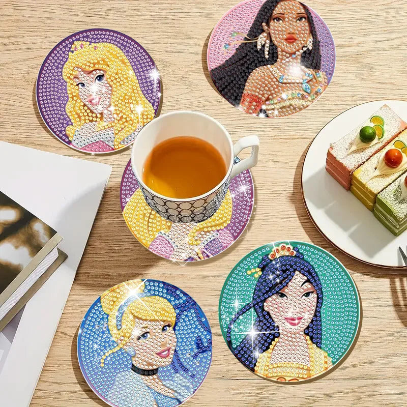 Prinses Onderzetters | Diamond Painting