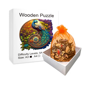 Mooie Pauw  | Houten Puzzel