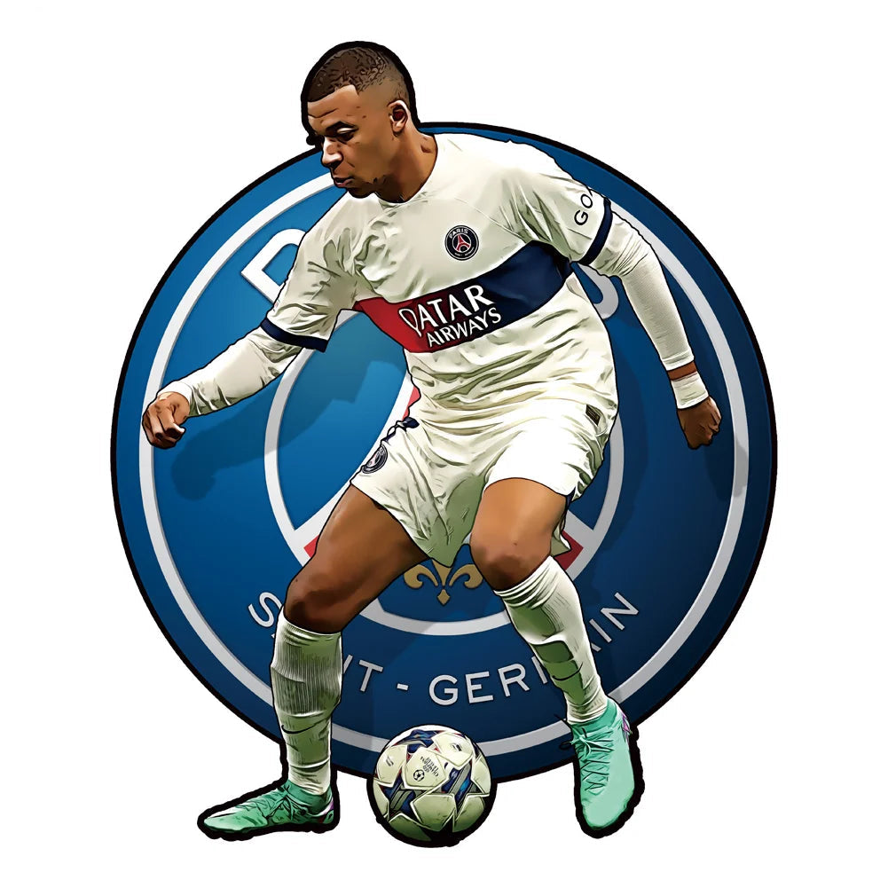 Mbappé PSG Uitshirt | Houten Puzzel