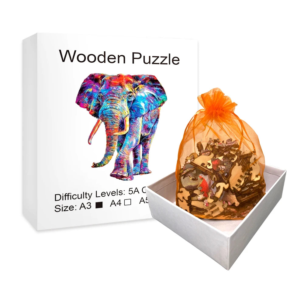 Mooie Olifant  | Houten Puzzel