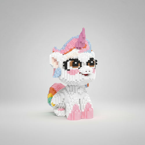 Zittende eenhoorn | Bouwsteentjes