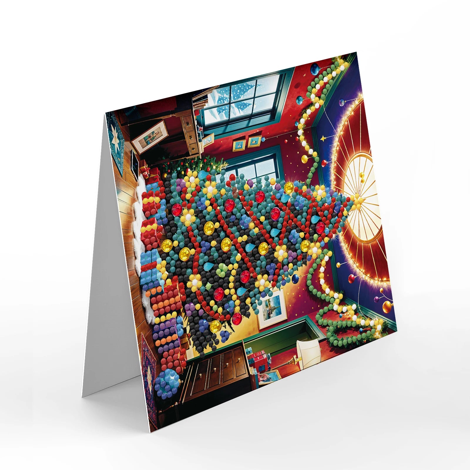 Kerstkaarten  | 12 stuks | Diamond Painting