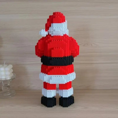 Kerstman met Cadeau | Bouwsteentjes