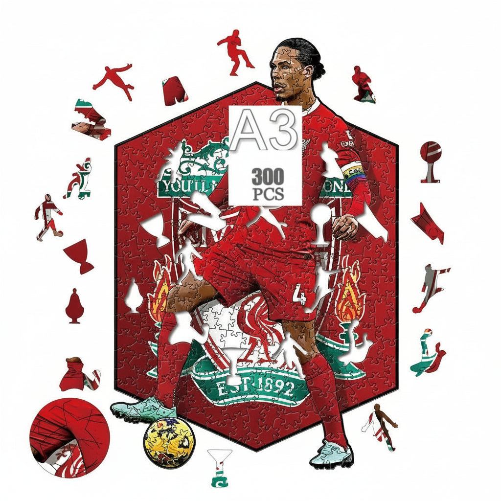 Virgil van Dijk | Houten Puzzel