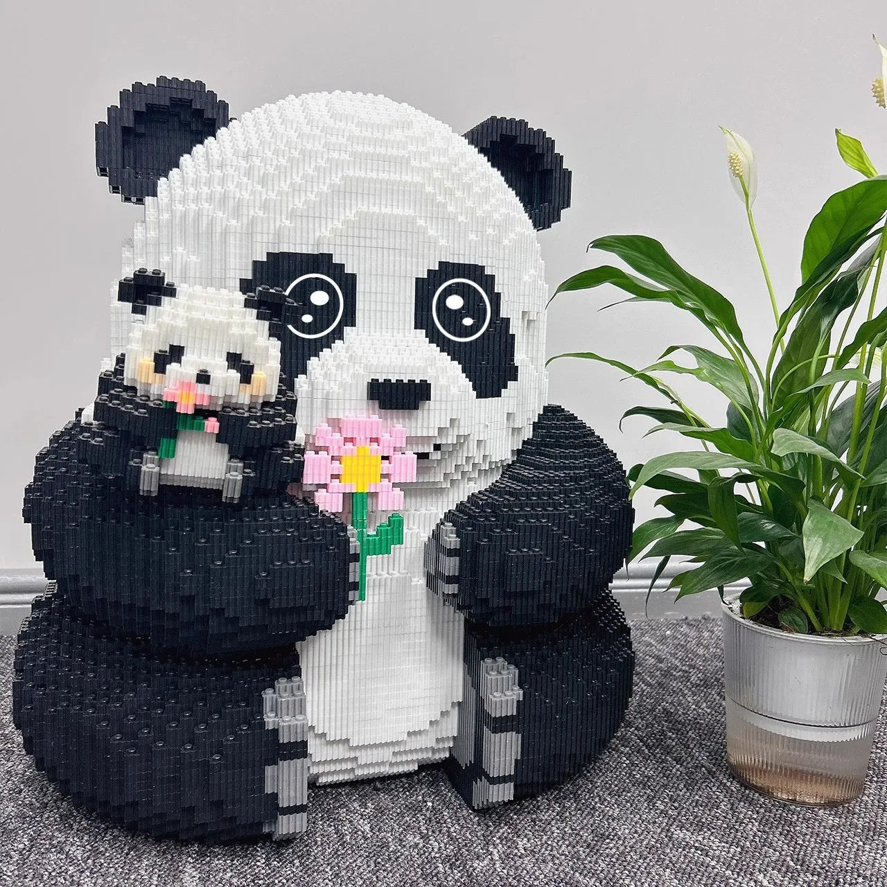 Mega & kleine panda | Bouwsteentjes