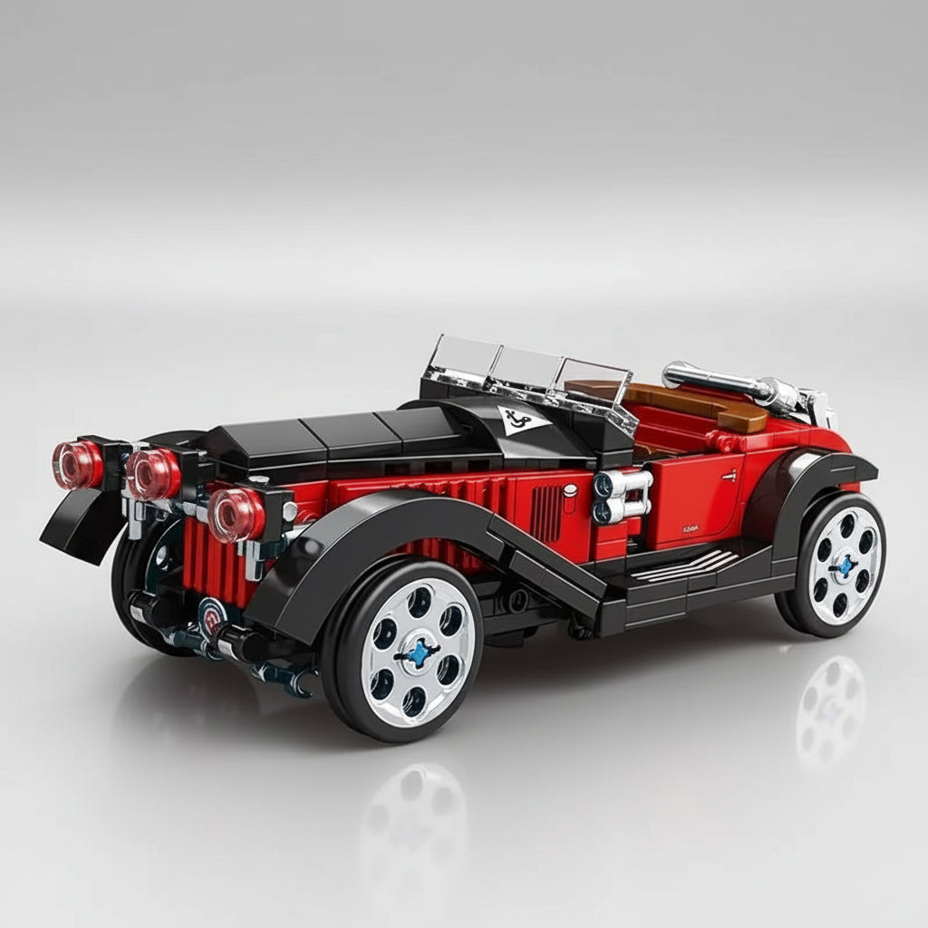 Retro hot rod auto | Bouwsteentjes