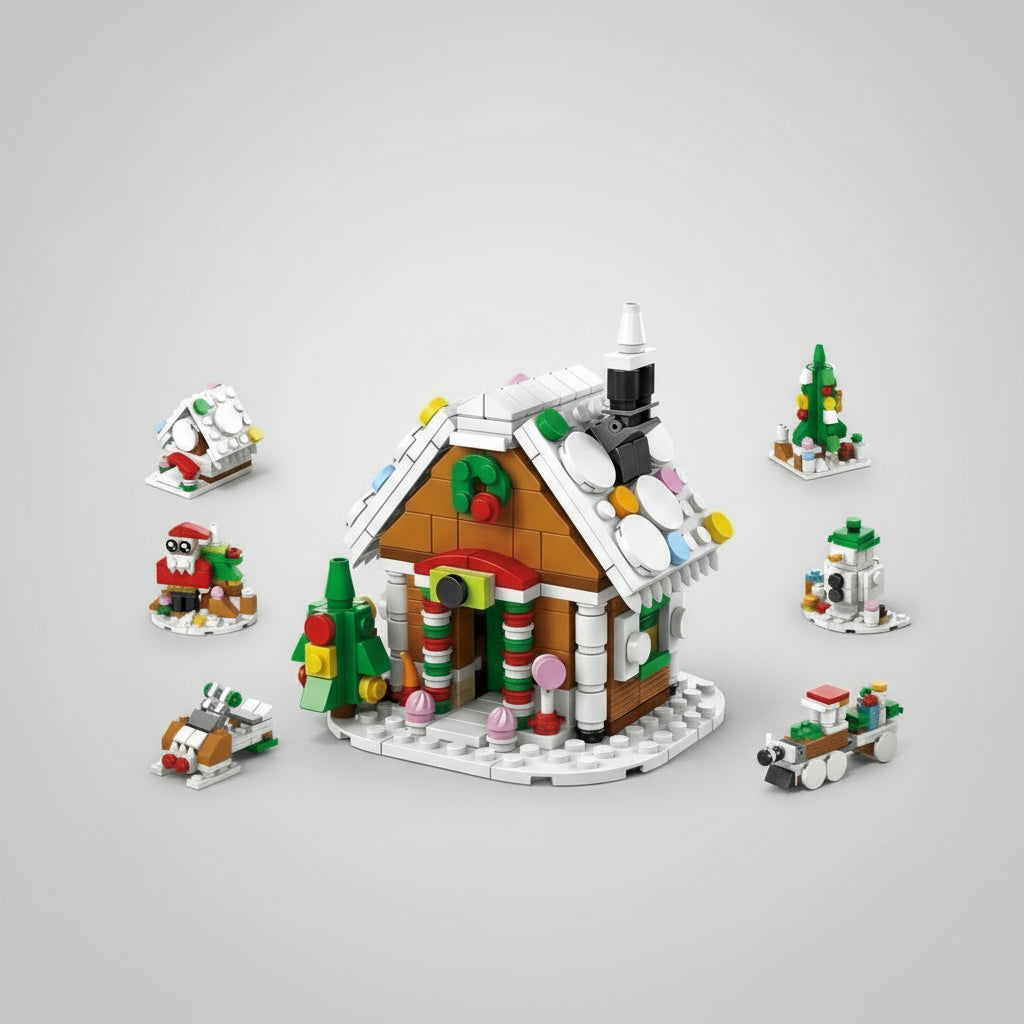1+6 kerst pakketen | Bouwsteentjes