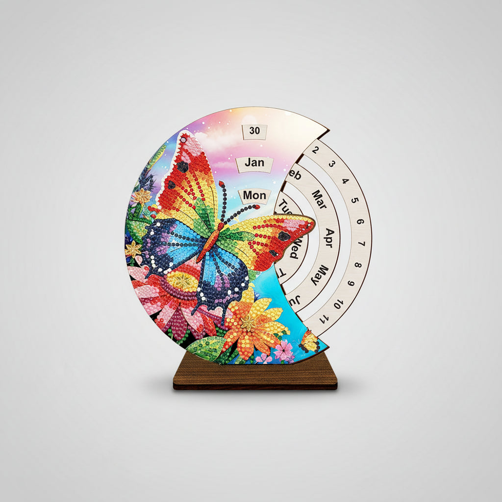 Regenboog vlinder | Kalender | Diamond painting
