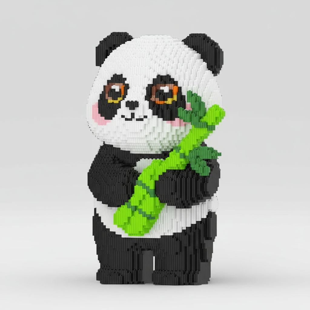 MEGA Panda met Bamboe | Bouwsteentjes