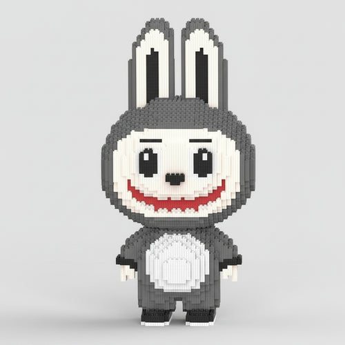 Mega Grijze Labubu | Bouwsteentjes