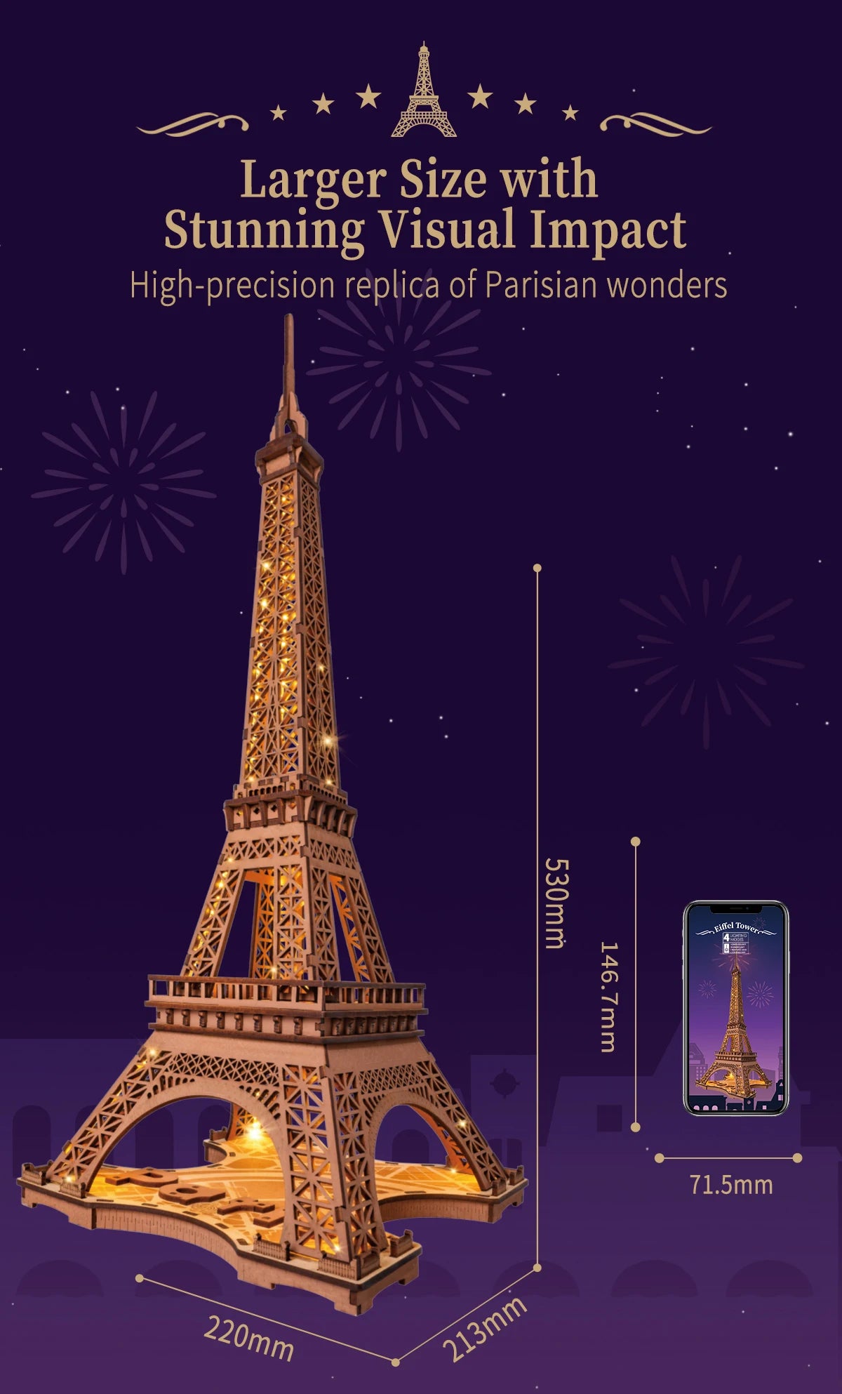 Eiffeltoren in de nacht