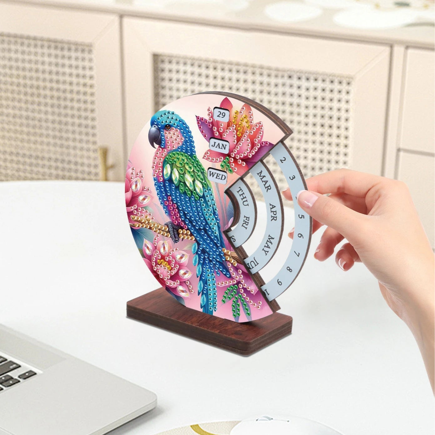 Blauwe vogel | Kalender | Diamond painting