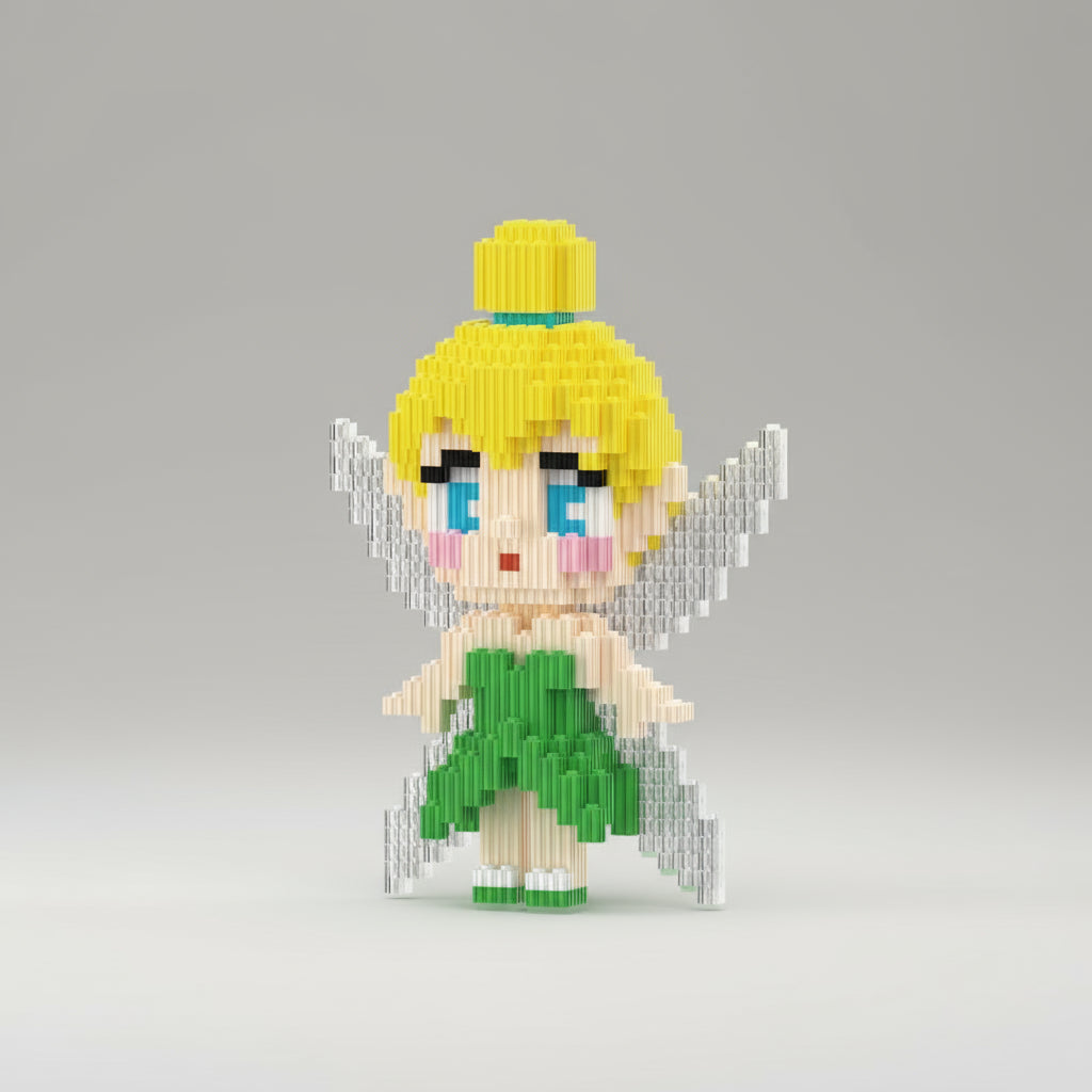 Prinses met vleugels | Bouwsteentjes