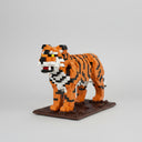 Tijger op bouwplaat | Bouwsteentjes