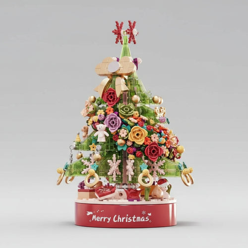 Kerstboom muziekdoos | Bouwsteentjes