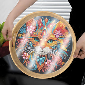 Dienblad | Kat | Diamond painting