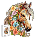 Paard met Bloemen  | Houten Puzzel
