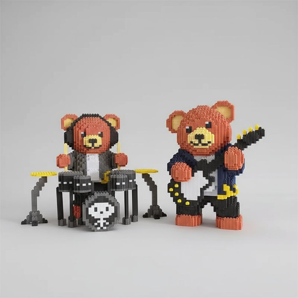 Knuffel beer band | Bouwsteentjes