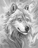 Mooie wolf | Dot painting