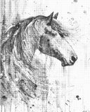 Paard in de wind | Dot painting
