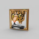 Mini 3D schilderij luipaard | Bouwsteentjes