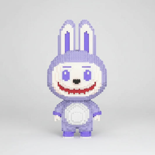 Mega Paarse Labubu | Bouwsteentjes