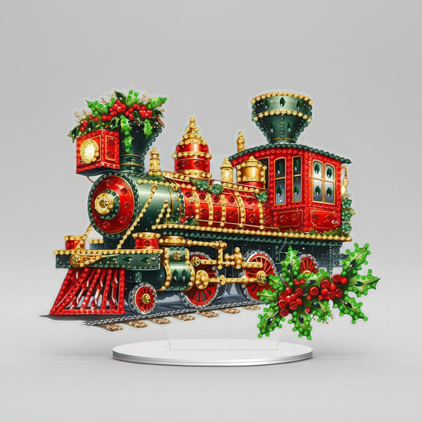 5D Kerst trein | Diamond painting