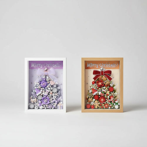 Kerstboom in fotolijst | bouwsteentjes