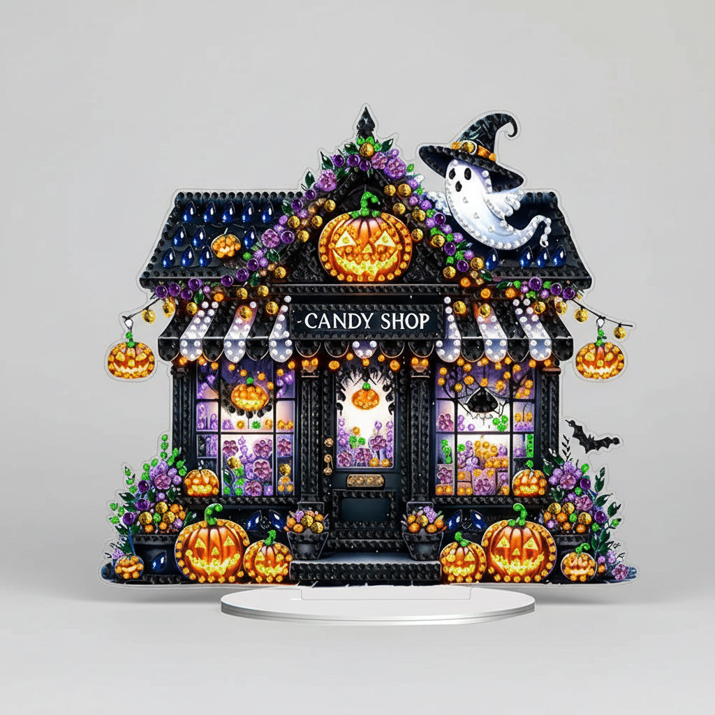 5D Halloween snoephuis | Diamond painting