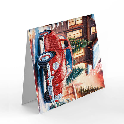 Kerstkaarten  | 12 stuks | Diamond Painting