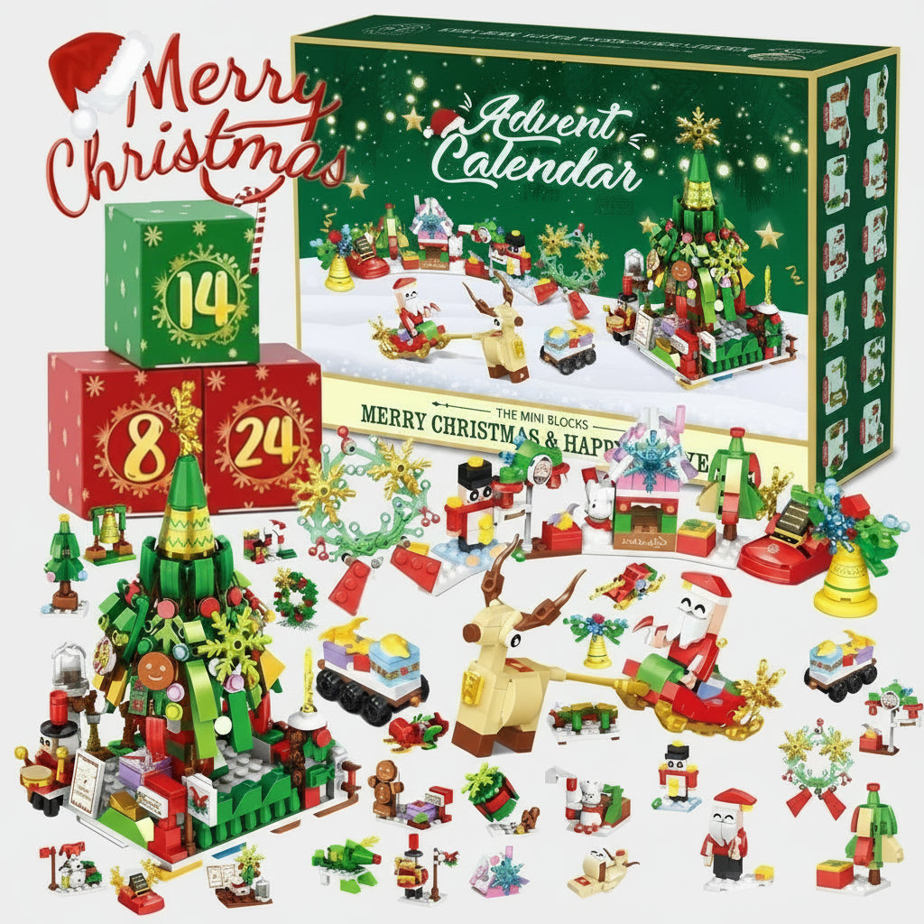 Kerst Adventskalender – 24 Mini Bouwprojecten | Bouwsteentjes