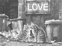 Verliefde katten | Dot painting