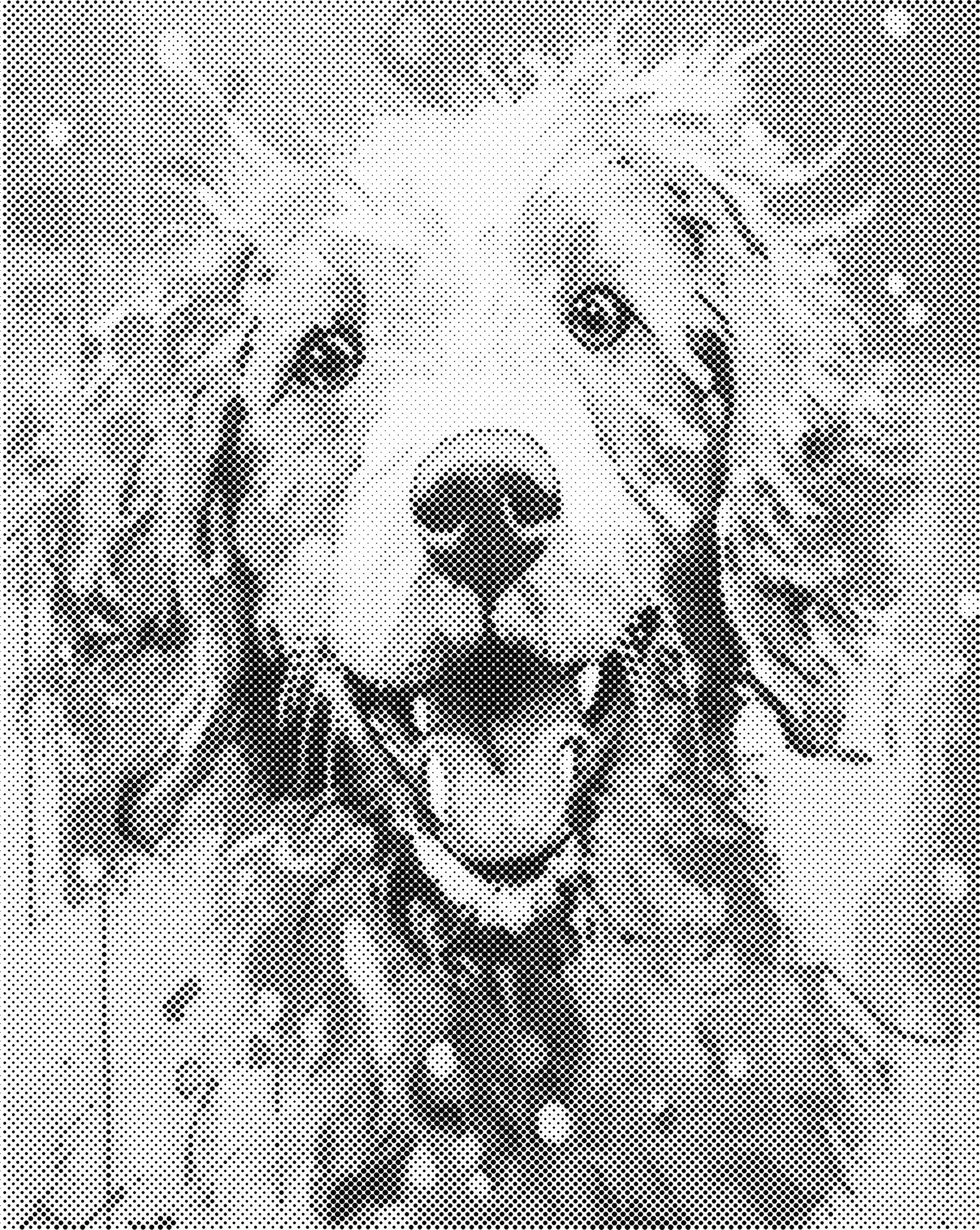 Vrolijke hond | Dot painting