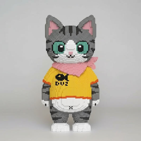 MEGA Kat met Sjaal | Bouwsteentjes