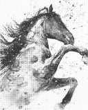 Stoer paard | Dot painting