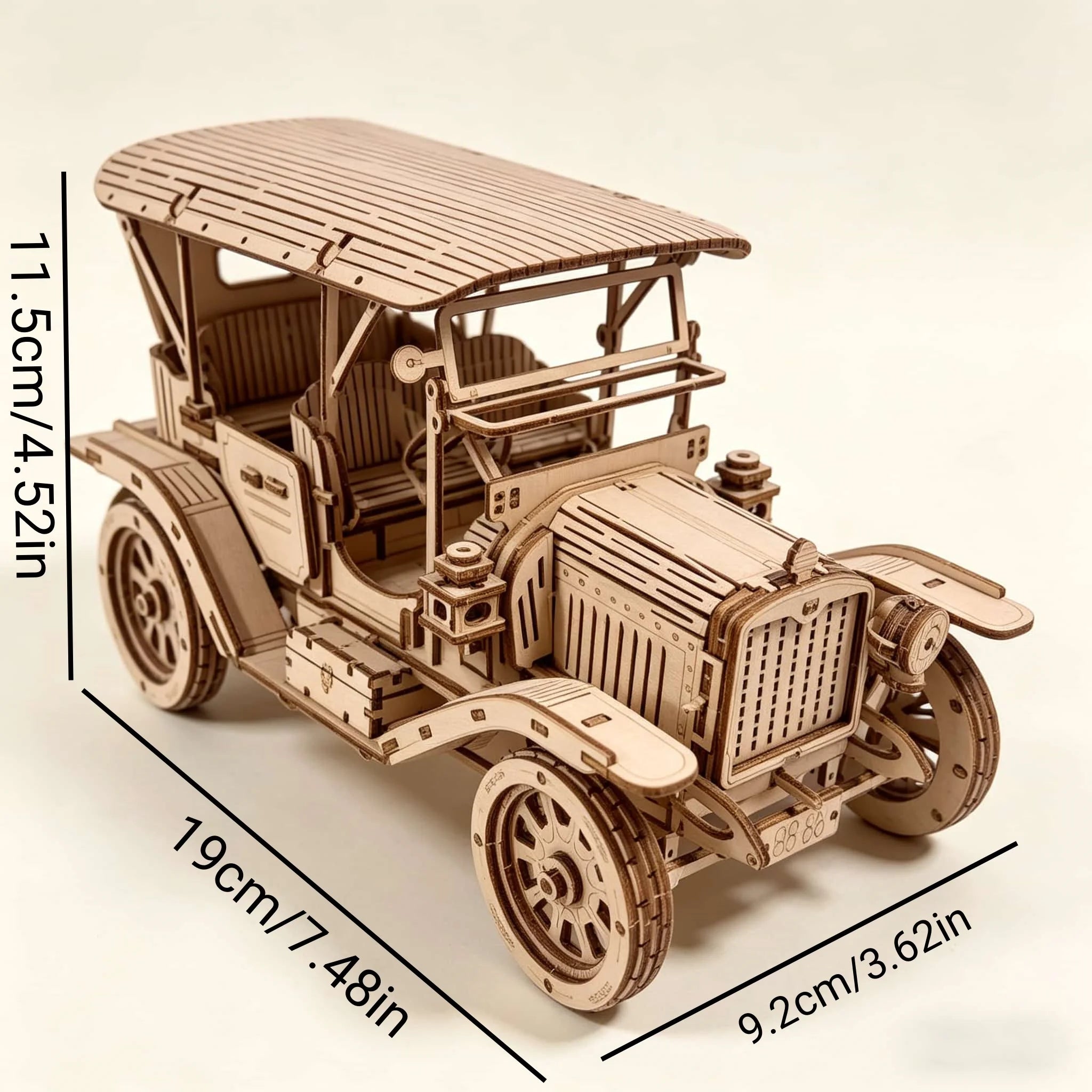 Vintage klassieke auto | Houten Bouwpakket