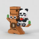 Panda in boom pennenhouder | Bouwsteentjes