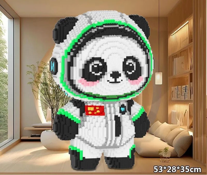 Astronaut Panda | Bouwsteentjes