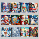 Kerstkaarten  | 12 stuks | Diamond Painting