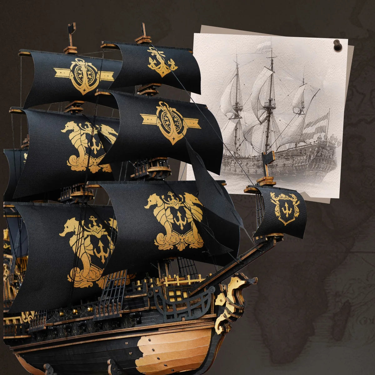 Piratenschip | Houten Bouwpakketten