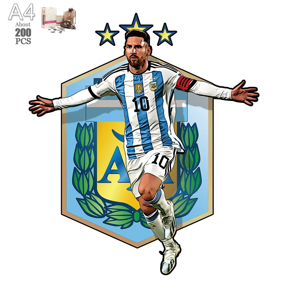 Messi Argentinië | Houten Puzzel