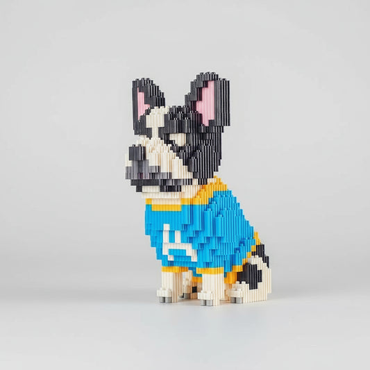 Bulldog met t-shirt | Bouwsteentjes