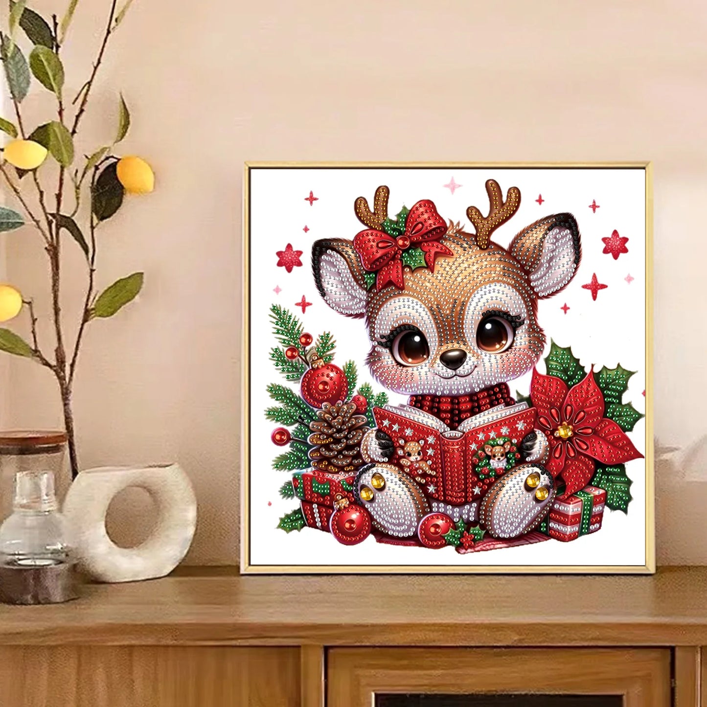 Schattige rendier | Diamond painting