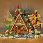 Herfst huis met boomhut | Bouwsteentjes