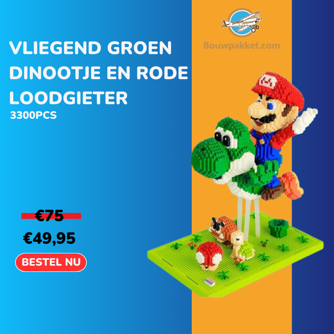 Vliegend groen dinootje en rode loodgieter | Bestseller