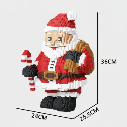 Kerstman met Zuurstok | Bouwsteentjes
