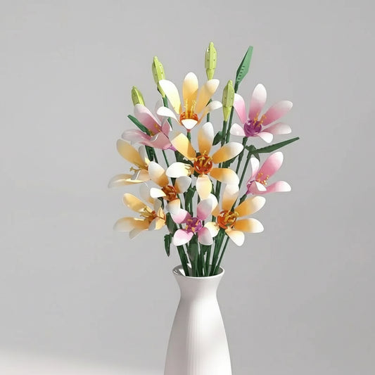 Gekleurde lelies | Bouwsteentjes